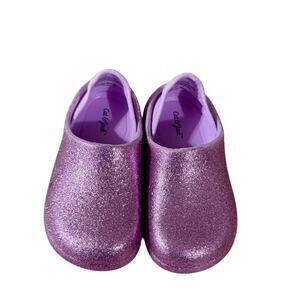 Cat & Jack Adorable, Fun, Sparkle Purple Glitter Toddler Clogs, Size 7 NWOT